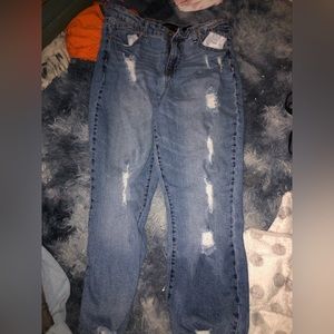 Kendall and Kylie ripped jeans